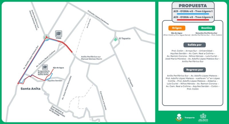 CORTESÍA/ Secretaría de Transporte Jalisco. &nbsp;&nbsp;