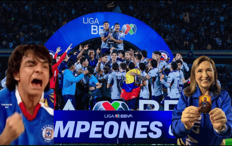 Mientras la fiesta tomaba las calles, las redes sociales también se convirtieron en otra sede del festejo. ESPECIAL / IG / @cruzazul / @ederbez / @xochitlgalvez