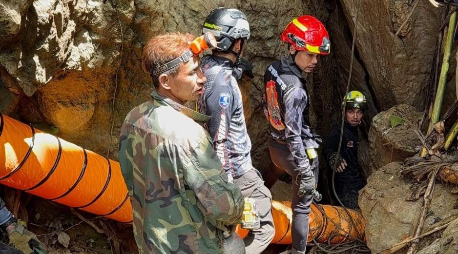 Las personas llevan 6 días atrapadas en la cueva y se desconoce si aún siguen con vida. AP/Metta Tham Rescue Kalasin