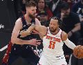 Los Knicks aplastaron a Cleveland y regresan a unas Finales de la NBA por primera vez desde 1999. EFE/ D. MAXWELL.