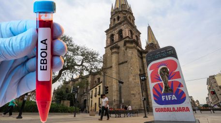 Autoridades de Salud informaron que México reforzará la vigilancia epidemiológica y los filtros sanitarios en aeropuertos internacionales, ante los casos de ébola en África. ESPECIAL / EL INFORMADOR y CANVA