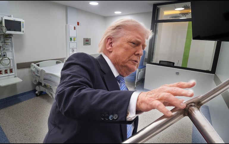Trump, quien cumplirá 80 años el próximo 14 de junio, se sometió a su cuarto examen médico público en su segundo mandato. EL INFORMADOR / AP / ARCHIVO