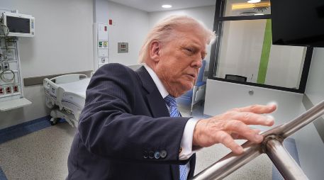 Trump, quien cumplirá 80 años el próximo 14 de junio, se sometió a su cuarto examen médico público en su segundo mandato. EL INFORMADOR / AP / ARCHIVO