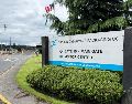 Exterior de la planta procesadora de papel Nippon Dynawave Packaging Co., tras la implosión de un tanque químico, el martes 26 de mayo de 2026, en Longview, Washington. AP/C. Rush