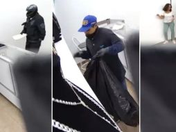 El rostro de uno de los ladrones quedó visible, un importante detalle a ser tomado en cuenta en las investigaciones del robo. ESPECIAL