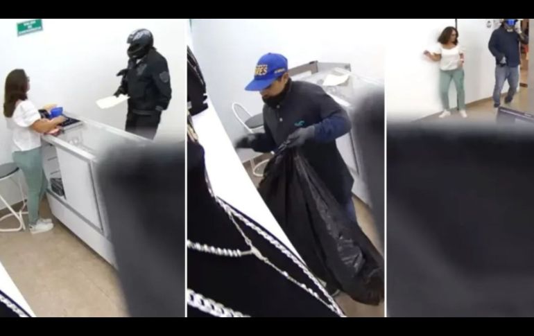 El rostro de uno de los ladrones quedó visible, un importante detalle a ser tomado en cuenta en las investigaciones del robo. ESPECIAL