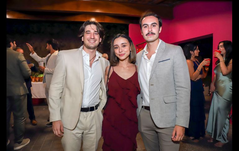 Iván Chávez, Daniela Rosales y Santiago Gutiérrez. GENTE BIEN JALISCO / C. Jimeno