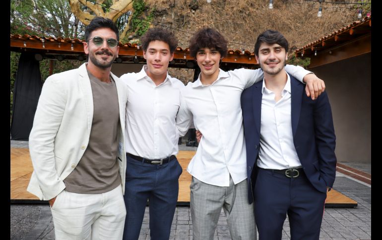Lalo, Mateo, Emiliano y Octavio Orozco. GENTE BIEN JALISCO / C. Jimeno