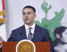 García Harfuch también resaltó los golpes asestados por dependencias como la Secretaría de la Defensa Nacional y la Secretaría de Marina contra el CNG. EFE/S. Gutiérrez