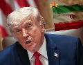 Trump tras sostener una reunión con so cabinete este miércoles 27 de mayo. EFE / EPA / SAMUEL CORUM / POOL