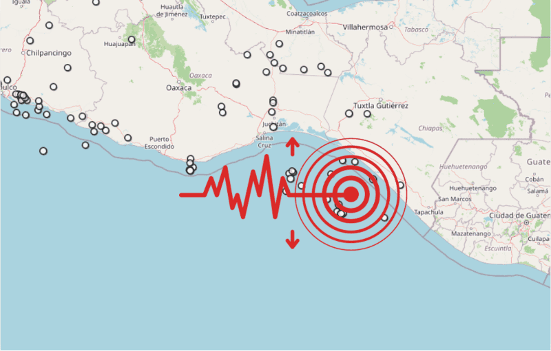 &nbsp;Sismo en Chiapas. ESPECIAL / SSN