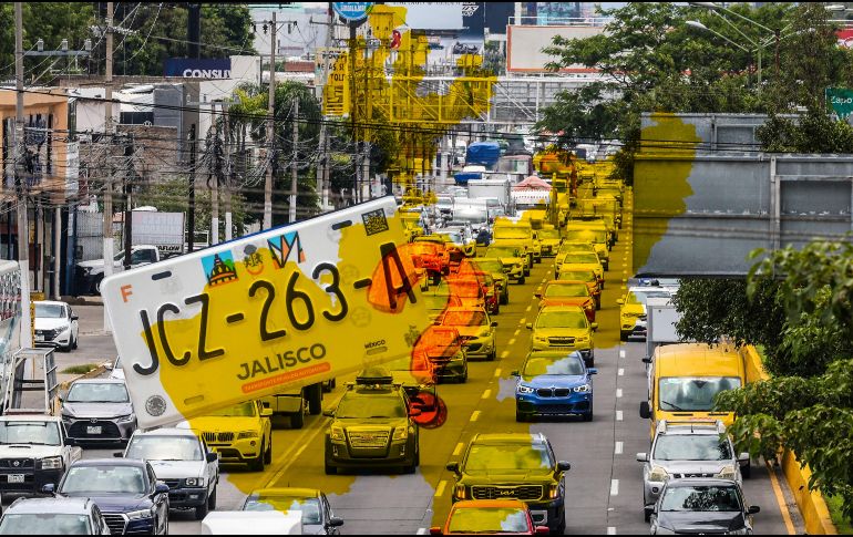 Se estima que 4 de cada 10 coches en el AMG circulan con placas foráneas. EL INFORMADOR / ARCHIVO