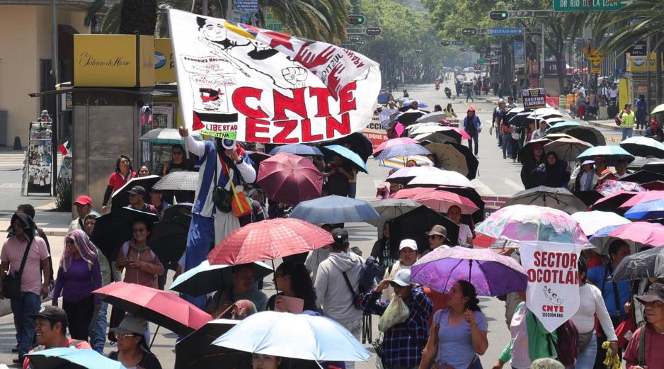 La CNTE anunció un paro nacional indefinido a partir del 1 de junio. EFE/M. Hartz