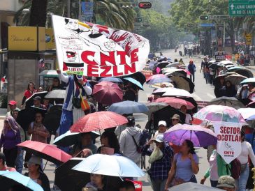 La CNTE anunció un paro nacional indefinido a partir del 1 de junio. EFE/M. Hartz