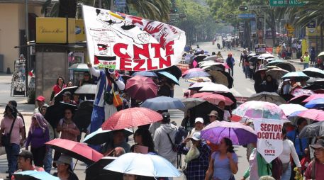 La CNTE anunció un paro nacional indefinido a partir del 1 de junio. EFE/M. Hartz