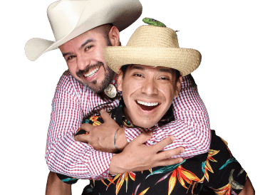 "El Costeño" y "El Norteño" se presentarán en el Teatro Galerías con "Incorregibles". ESPECIAL/CORTESÍA EDSON ZÚÑIGA/JAVIER CARRANZA.