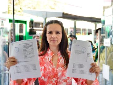 Mirza Flores solicita medidas cautelares para el retiro inmediato de las publicaciones denunciadas, así como medidas de no repetición y tutela preventiva. CORTESÍA.