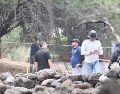 El pasado domingo, el colectivo informó sobre el primer hallazgo en el sitio, tras retomar las labores de búsqueda en el presunto crematorio clandestino localizado hace varios días. ESPECIAL.
