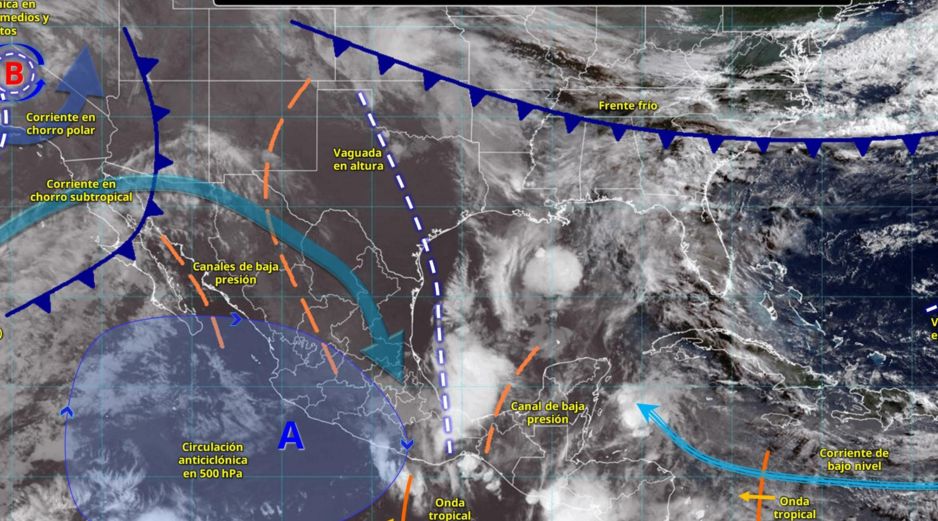 Diversos sistemas meteorológicos confluyen en el territorio mexicano, causando climas variados en las distintas regiones. X/conagua_clima