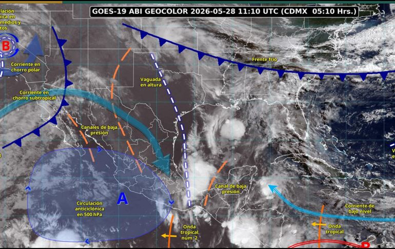 Diversos sistemas meteorológicos confluyen en el territorio mexicano, causando climas variados en las distintas regiones. X/conagua_clima