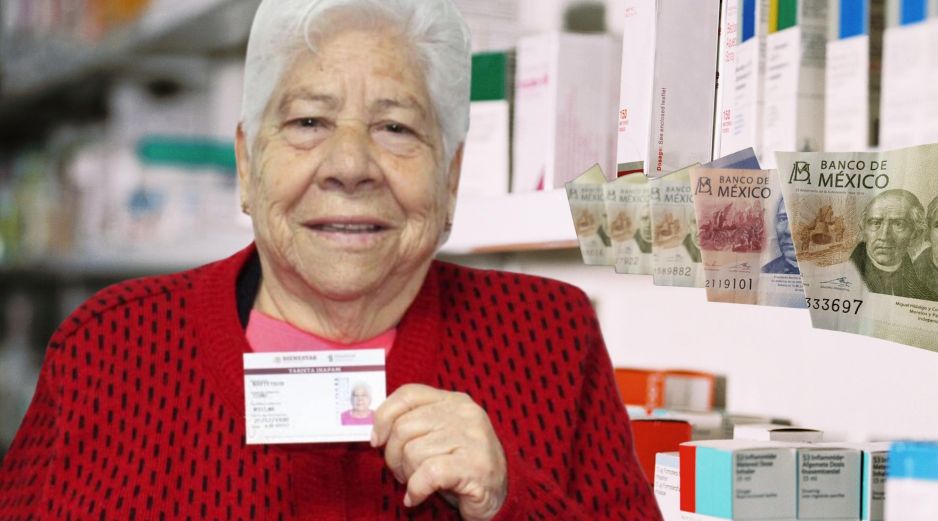 Persona adulta mayor muestra su tarjeta Inapama, con la que podrá obtener descuentos en junio de 2026. ESPECIAL / Inapam y CANVA