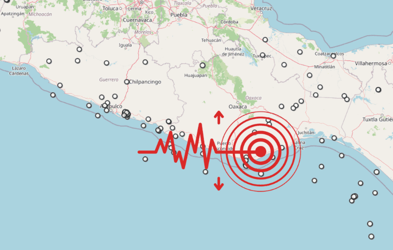 &nbsp;Sismo en Oaxaca. ESPECIAL / SSN