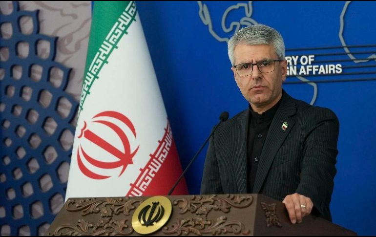 El portavoz del Ministerio de Relaciones Exteriores de Irán, Esmail Baghaei. Medios niegan que el preacuerdo anunciado en EU sea cierto. Sin mengargo, no fue rescatado.. EFE/ Ministerio de Exteriores de Irán