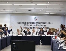 Con 21 votos a favor y 9 en contra, se turnó al pleno la reforma de la presidenta de México, Claudia Sheinbaum. SUN/ D. SANCHÉZ.