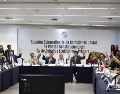 Con 21 votos a favor y 9 en contra, se turnó al pleno la reforma de la presidenta de México, Claudia Sheinbaum. SUN/ D. SANCHÉZ.