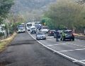 Autoridades desplegaron un fuerte operativo de seguridad ante los hechos violentos en tramos carreteros michoacanos. X