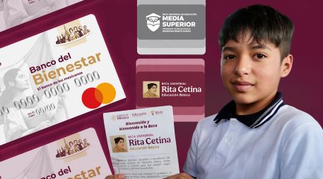 Siguiendo el patrón de bimestres anteriores, se espera que los depósitos de la Beca Rita Cetina y Benito Juárez comiencen durante la primera quincena del mes, distribuyéndose según la letra inicial del primer apellido. ESPECIAL / Programas del Bienestar y CANVA