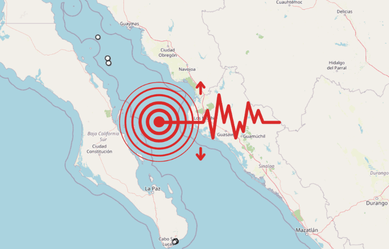&nbsp;Sismo en Sinaloa. ESPECIAL / SSN
