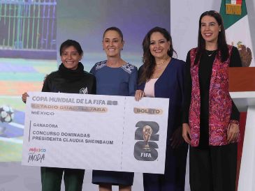 Este viernes, el Gobierno de México anunció este viernes a las cuatro jóvenes ganadoras del concurso "Representa a México en la inauguración del Mundial". SUN / G. Pano