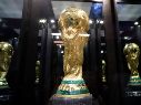 Trofeo de la Copa Mundial durante el FIFA World Trophy Tour en Puebla, el pasado 18 de marzo. EFE / H. Ríos