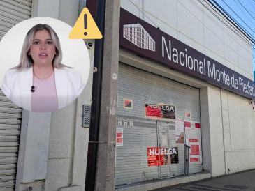 Este es el más receinte mensaje de Nacional Monte de Piedad, emitido el 29 de mayo de 2026 en medio de la huegla con el sindicato de trabajadores. EL INFORMADOR / O. Álvarez