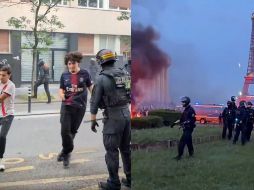 La Prefectura de Policía cifró en 20.000 los aficionados que se reunieron en los Campos Elíseos de París para seguir la final entre el PSG y el Arsenal. ESPECIAL.