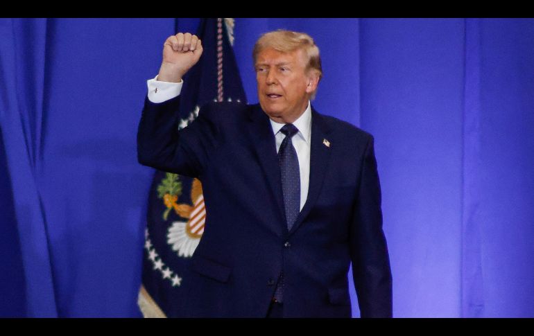 Trump opinó que el acuerdo final debe contener dos garantías: que el estrecho quede reabierto y que Irán no pueda tener un arma atómica. EFE/K. Betancur