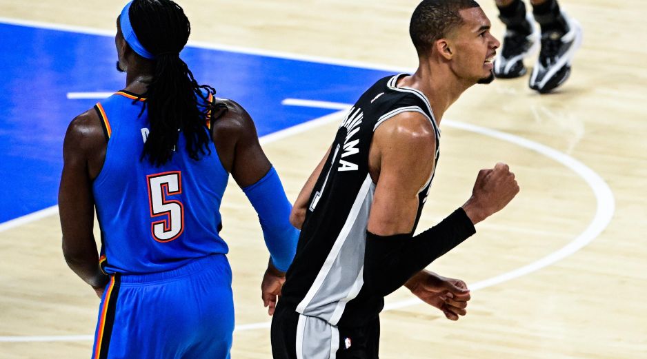 Con Victor Wembanyama como MVP del Oeste, los Spurs eliminaron al campeón defensor y buscarán su sexto título de la NBA. EFE/ G. LEONG.