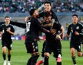 Aguirre presentó una alineación compuesta por futbolistas que apuntan a tener participación constante durante la Copa del Mundo y otros elementos que buscan asegurar un lugar dentro de la lista definitiva. EFE/ C. TORRES