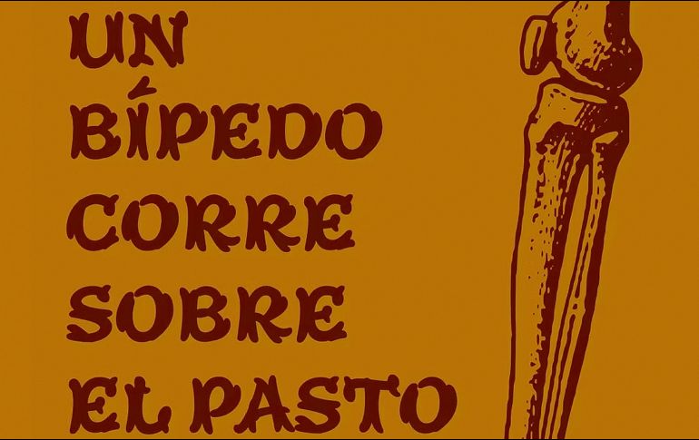 Museo de Paleontología. Ilustración de la muestra “Un bípedo corre sobre el pasto: La historia de un primate que juega futbol”. CORTESÍA