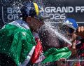 Bezzecchi amplía su ventaja al frente del campeonato hasta los 17 puntos sobre su compañero de equipo Martín. EFE/C. Giovannini