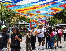 A 11 días del inicio del Mundial de la FIFA 2026, Zapopan recibe la fiesta del futbol con una obra de arte y cientos de visitantes en su Centro Histórico. EL INFORMADOR / J. ACOSTA