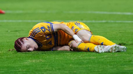 A las bajas mundialistas se sumó recientemente Marcelo Flores. El jugador de Tigres sufrió una rotura del ligamento cruzado anterior durante la final de la Copa de Campeones de la Concacaf. IMAGO7.