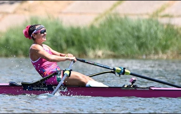 La regiomontana Kenia Lechuga escribió una página importante en el remo mexicano al consagrarse campeona de la Copa del Mundo celebrada en Sevilla. X / @COM_Mexico