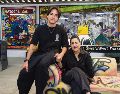 Los artistas plásticos FERDELA y Karla de Lara posan desde su estudio; alistan diversas inauguraciones. EL INFORMADOR/ J. Acosta