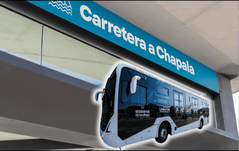 La Línea 5 tendrá un recorrido de 32 kilómetros con nueve estaciones: ocho sobre la Carretera a Chapala y una más en el Aeropuerto Internacional de Guadalajara. ESPECIAL/Gobierno de Jalisco