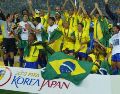 Entre los 9 participantes históricos de Conmebol, la regularidad la refleja a la perfección Brasil, que llegará a Norteamérica para ratificar su estatus único de asistencia perfecta de 23 ediciones y ha sido campeona en 5 ocasiones. AFP / ARCHIVO