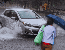 Nunca intentes cruzar corrientes de agua que se forman en las calles, ni a pie ni en vehículo, sin importar la prisa que tengas. EL INFORMADOR / ARCHIVO