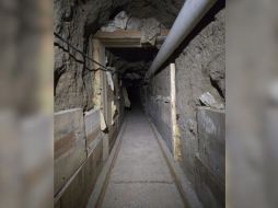 El túnel equipado mide casi 600 metros, según el Departamento de Justicia de Estados Unidos. ESPECIAL