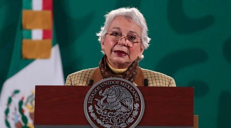 Olga Sánchez Cordero aseguró que el coordinador Ricardo Monreal está al tanto de su retiro. SUN/ARCHIVO